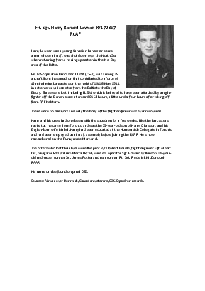 A preview of a PDF biography for Lawson, Harry Richard